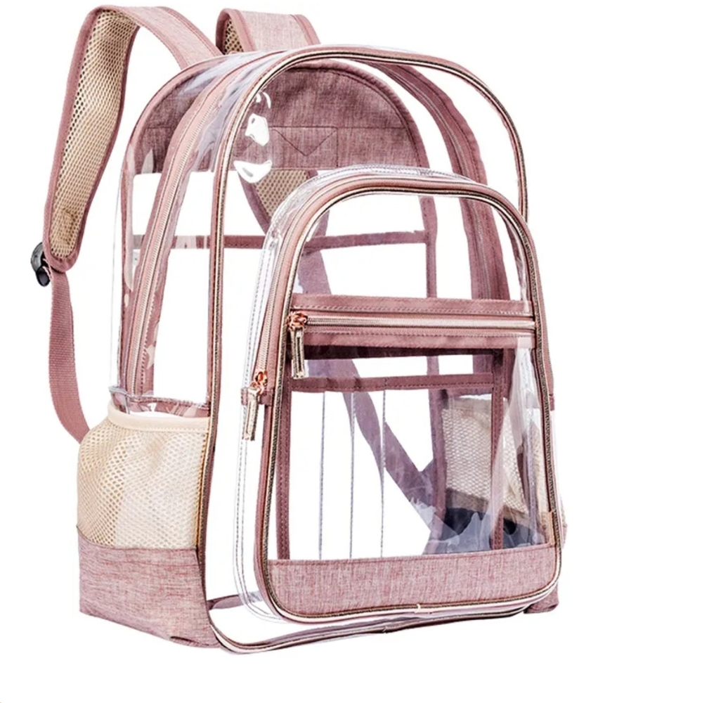 Lokass Brown  transparent backpack. Unixe.